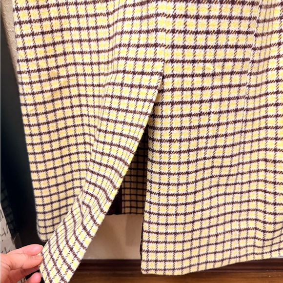 J.O.A. Plaid Double-Breasted Long Overcoat(NWT) - Picture 6 of 9